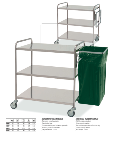 Chariot à linge propre