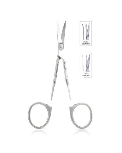 Ciseaux de chirurgie IRIS à gencives, courbes 11,5 cm