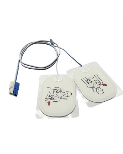 Electrodes de défibrillation jetables pour adulte