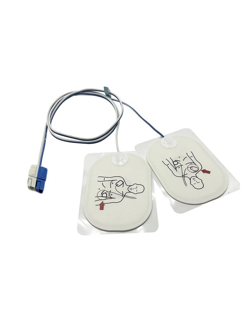 Electrodes de défibrillation jetables pour adulte