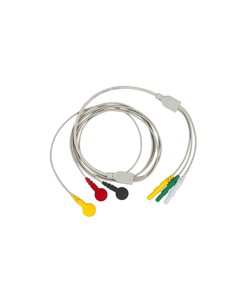 Câble patient à 3 brins pour défibrillateur de type REANIBEX