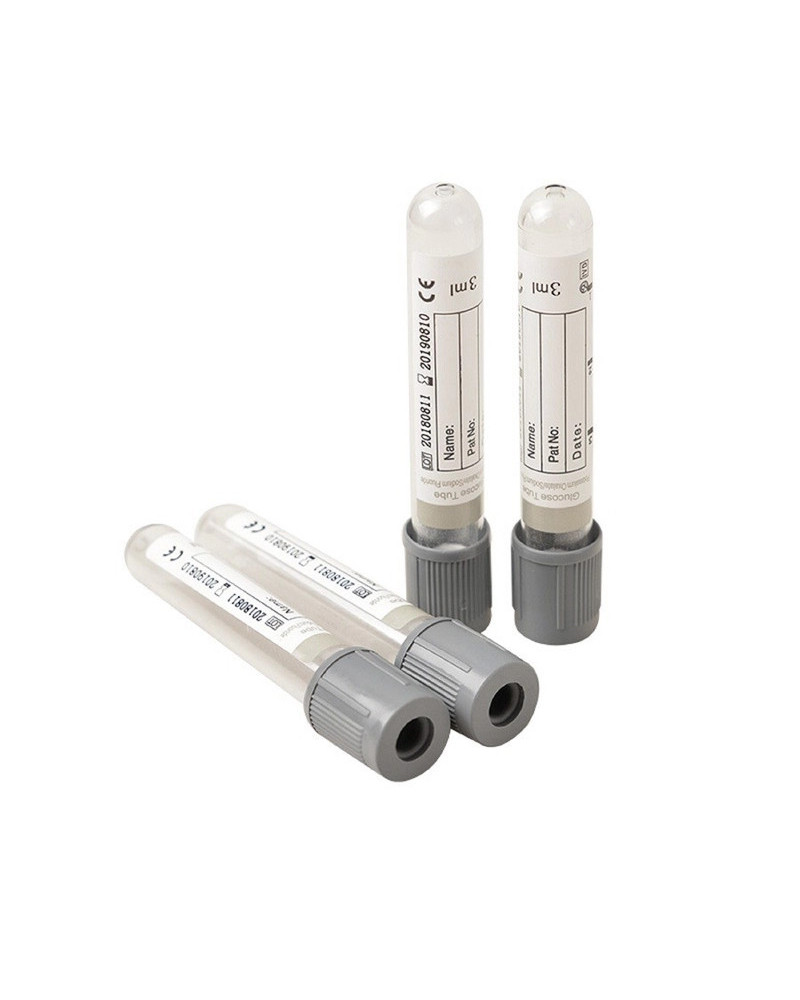 Tube de prélèvement sous vide en P.E.T. 4ml/5ml FLUORURE OXALATE stérile