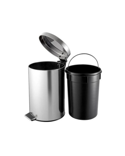 Poubelle inox à  pédale 36x72cm 50 L
