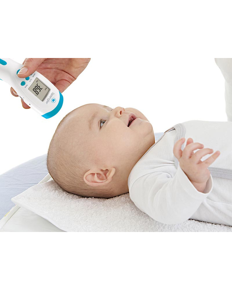 Thermomètre infra rouge sans contact coloris bleu