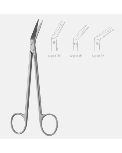 Ciseaux de Debakey 18 cm 60°