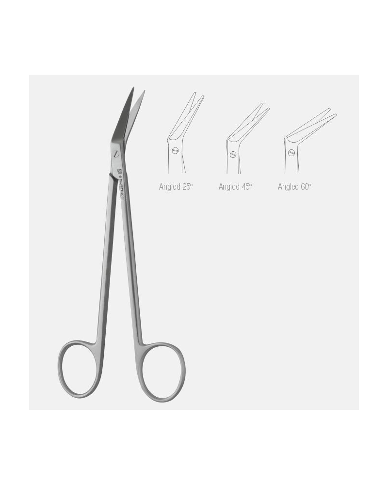 Ciseaux de Debakey 18 cm 60°