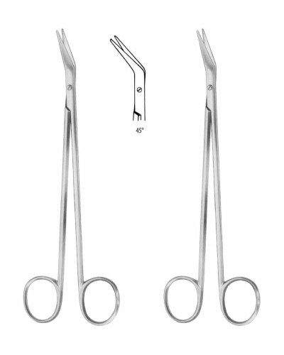 Ciseaux de Debakey 18 cm 45°