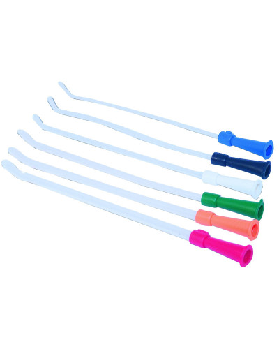 Sonde rectale 40 cm (Gastro-entérologie) en PVC avec 2 oeils latéraux