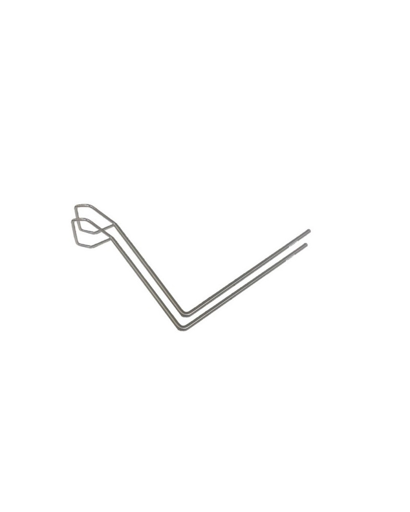 Etriers pour divan examen en inox et Etaux de Fixation tube carré