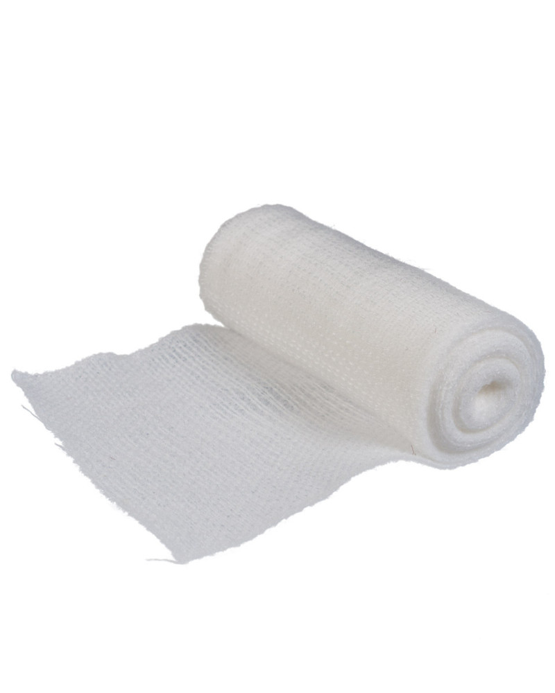 Compresse de gaze absorbant 4 plis 12 x 8 cm, 40 rouleaux par carton.