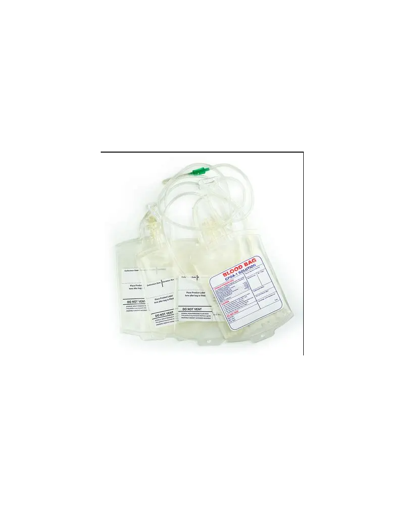 Poche à sang quadruple 450ml + 300 ml + 300ml + 300ml, CPDA1 Poche à sang quadruple 450ml + 300 ml + 300ml + 300ml, CPDA1