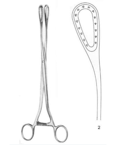 Pince à Placenta Saenger Courbe 27cm