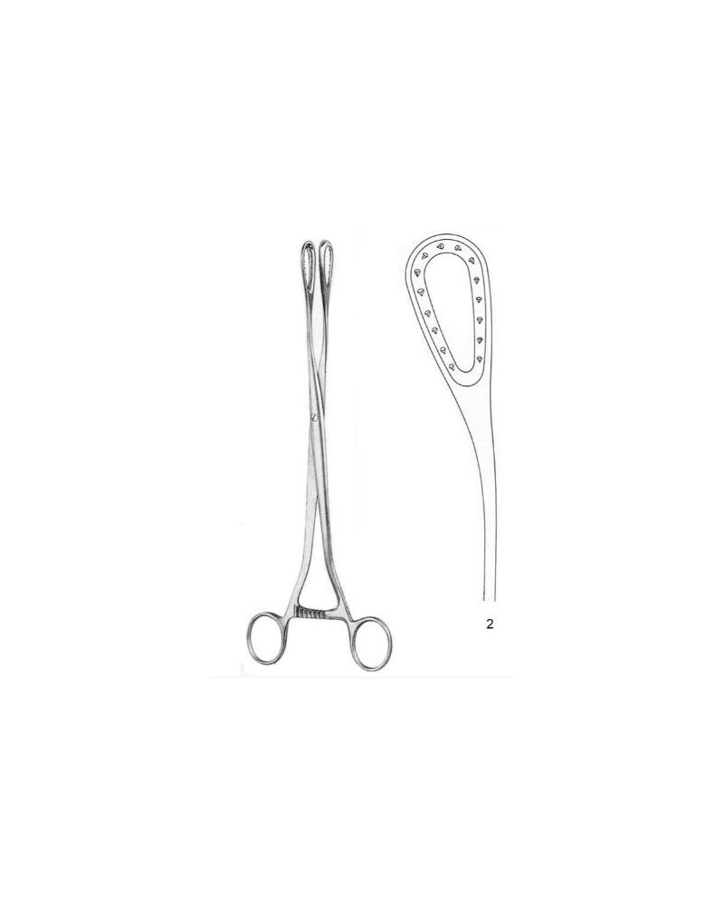 Pince à Placenta Saenger Courbe 27cm