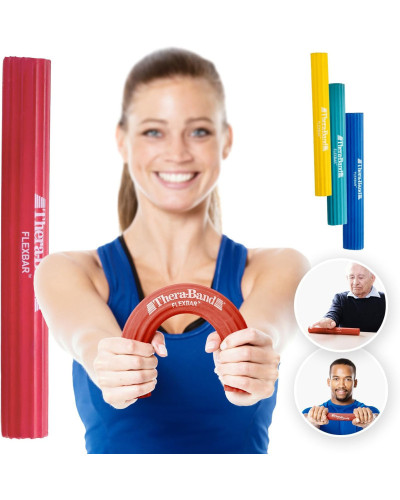 Flexbar Thera-band (Bâton d'entraînement flexible) rouge - léger