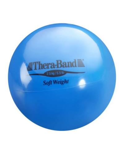 Boule d'entrainement THERABAND SOFT WEIGHTS (Poids léger), Bleu 2,5 kg