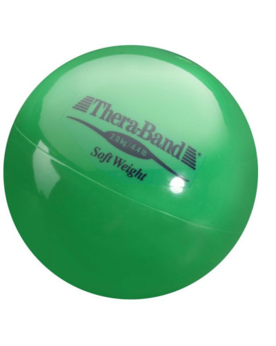 Boule d'entrainement THERABAND SOFT WEIGHTS (Poids léger), Vert 2 kg