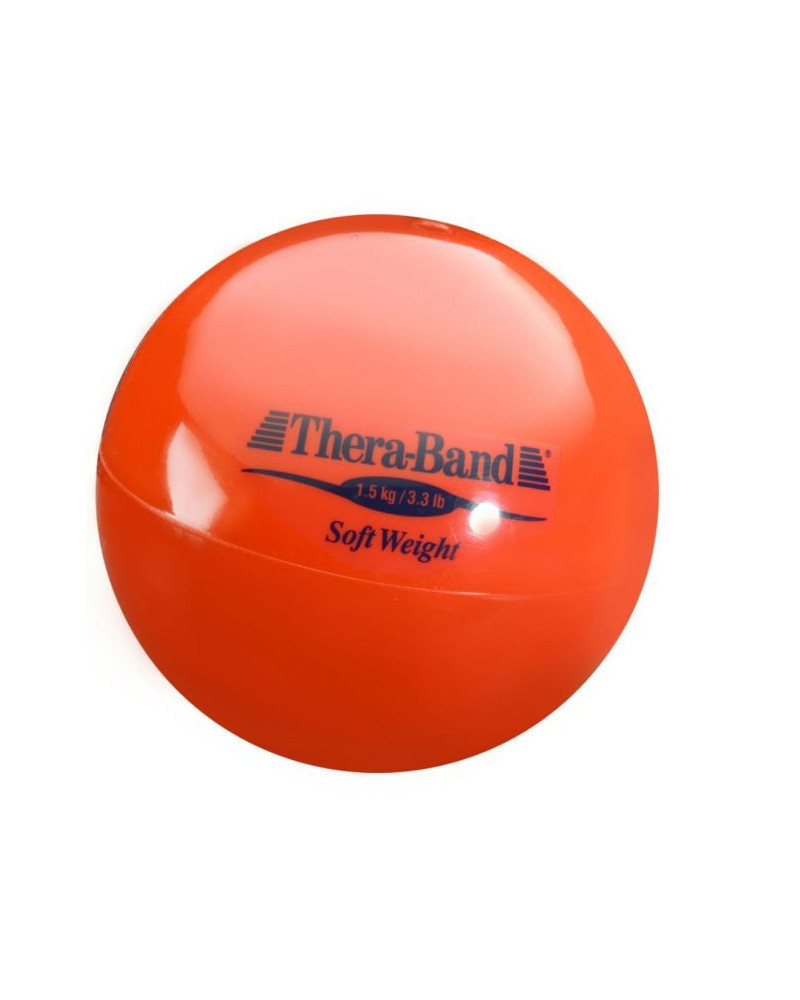 Boule d'entrainement THERABAND SOFT WEIGHTS (Poids léger), Rouge 1,5 kg