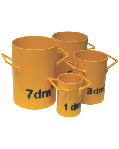 Récipient de masse volumique, 10 litres.