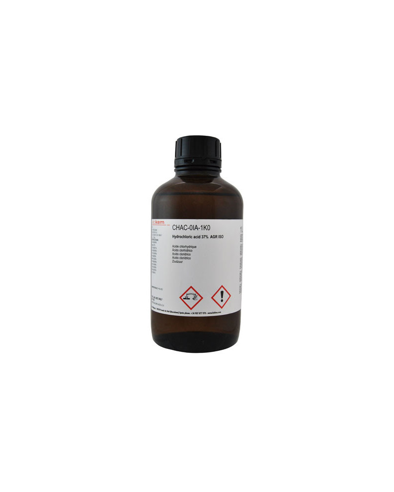 Acide Chlorhydrique 37% pour analyses (1000 ML)