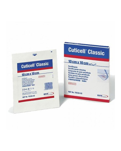 Pansement gras stérile Cuticell Classic - 10 cm x 10 cm (boîte 10)