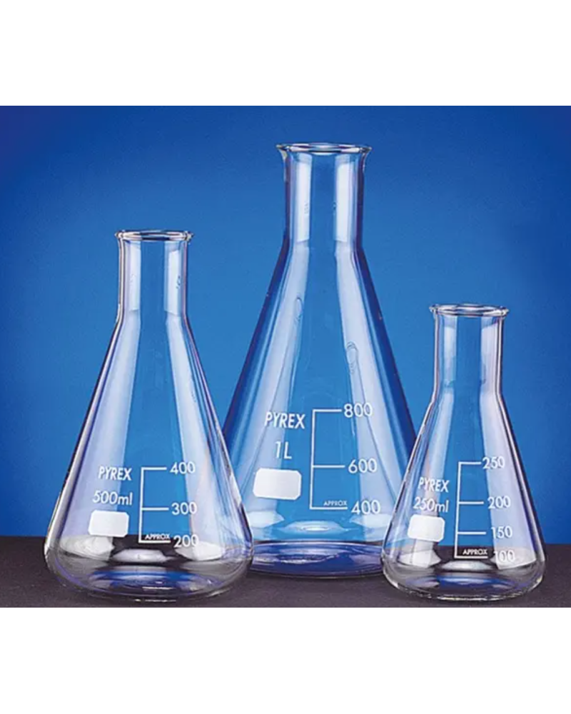 Erlenmeyer à ouverture large - 250 mL - Pyrex usage intensif
