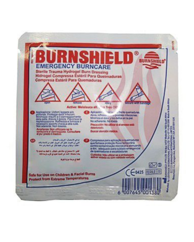 Compresse hydrogel brûlure thermique Burnshield®, 10 x 10