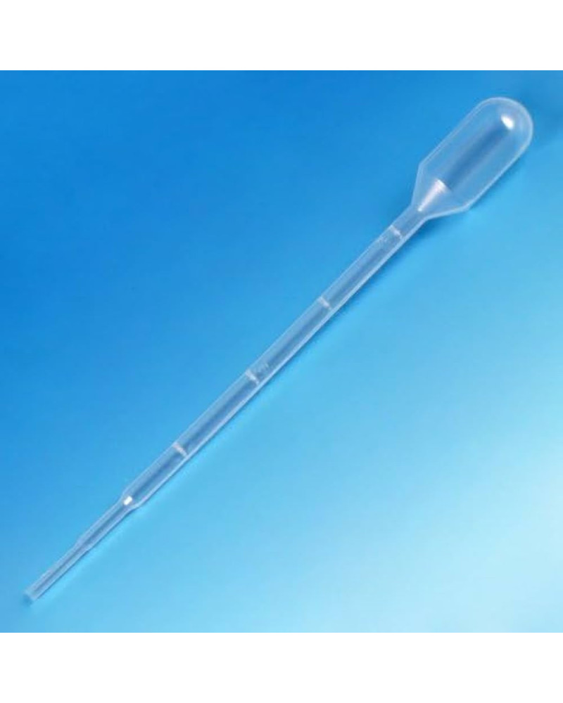 Pipette de transfert en polyéthylène non stérile, 3 ml. 5000 pièces par carton.