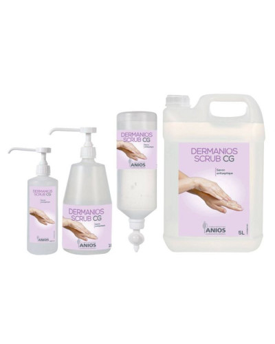 Dermanios scrub CG, 12 flacons de 1L airless