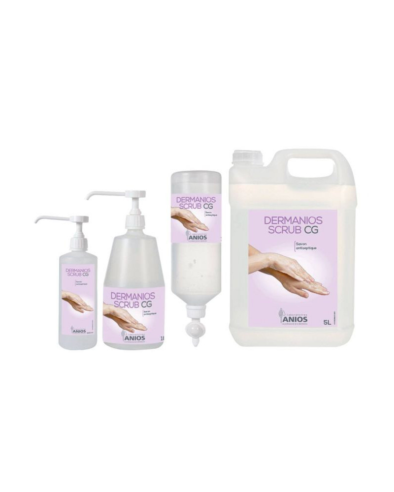 Dermanios scrub CG, 12 flacons de 1L airless