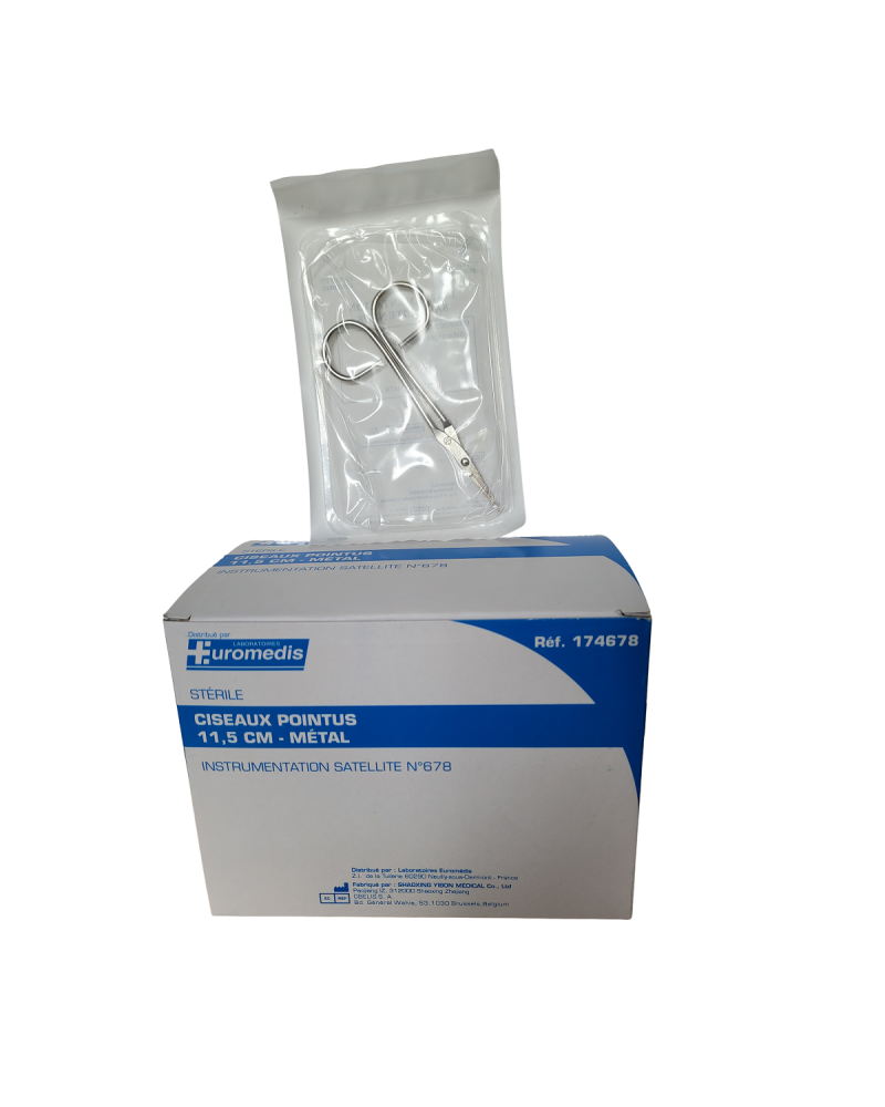 Instrument satellite stérile métal-Emballage unitaire, Carton de 50-Instrument 5 Instrument satellite stérile métal-Emballage unitaire, Carton de 50-Instrument 5