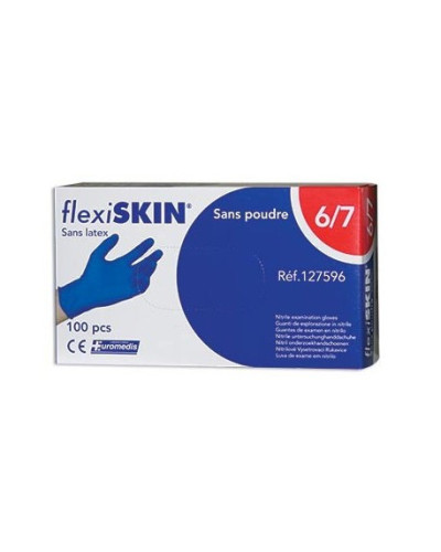 Gant d'examen nitrile non poudré Flexiskin