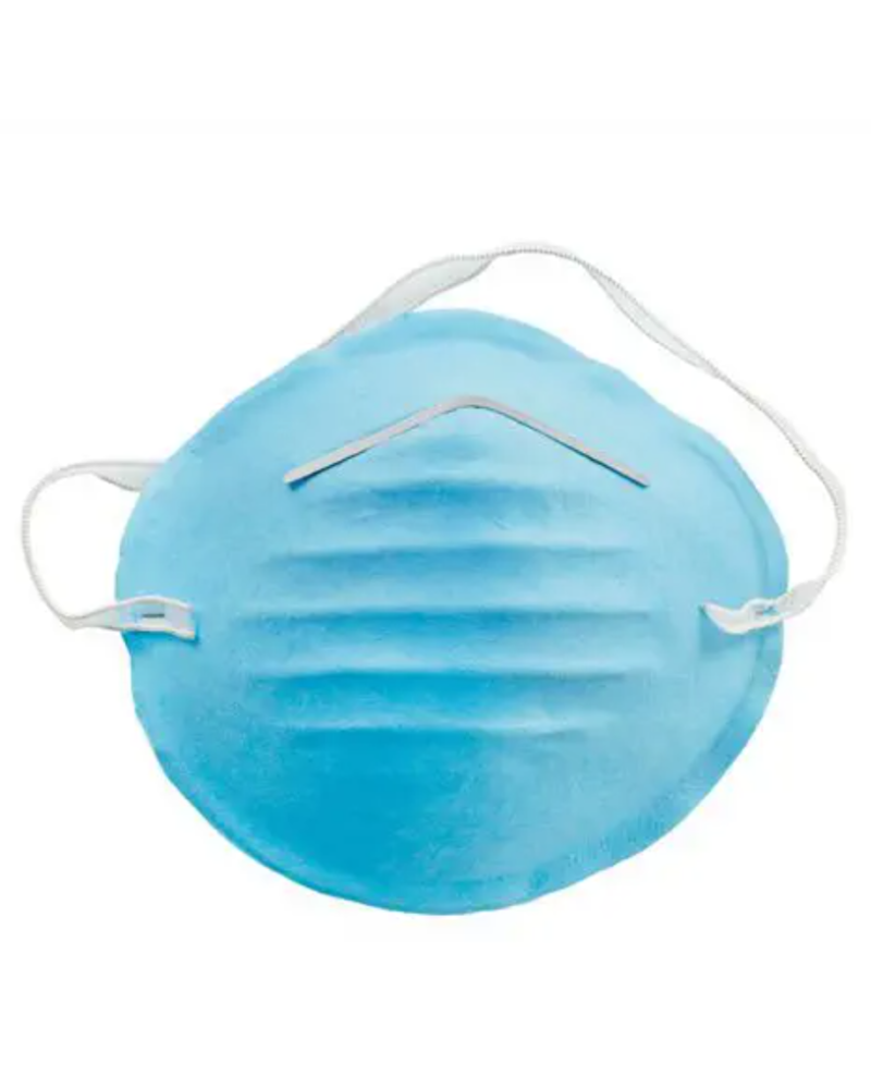 Masque coquille bleu