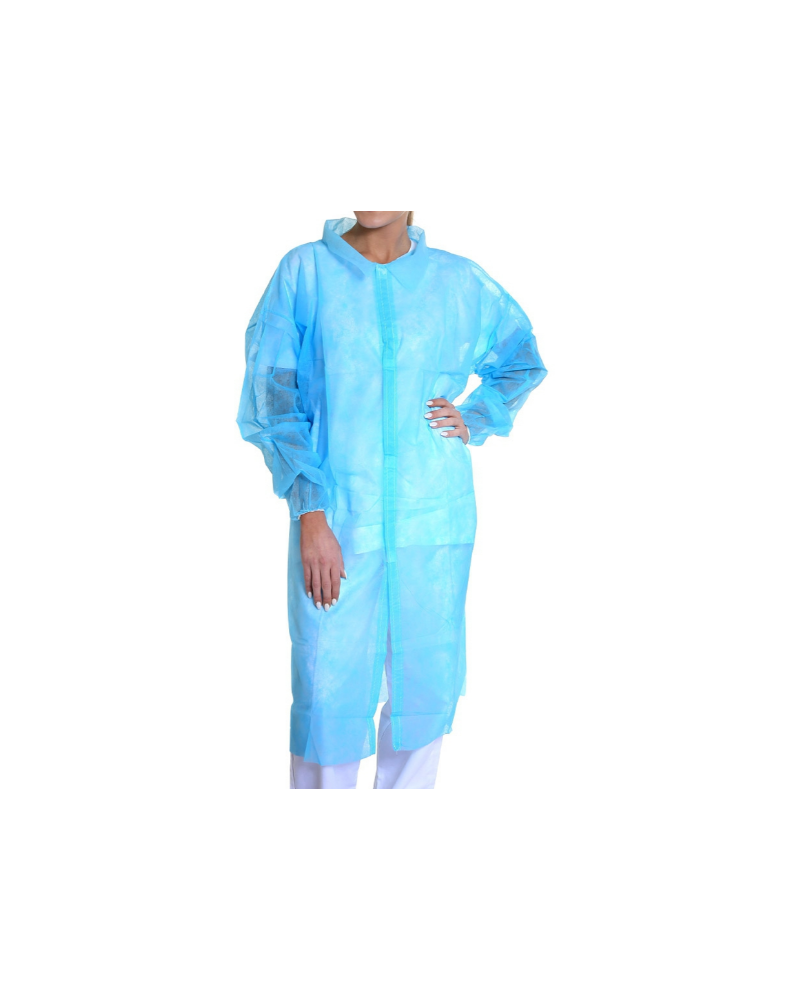 Blouse visiteur non-tissé en polypropylène Blouse visiteur non-tissé en polypropylène