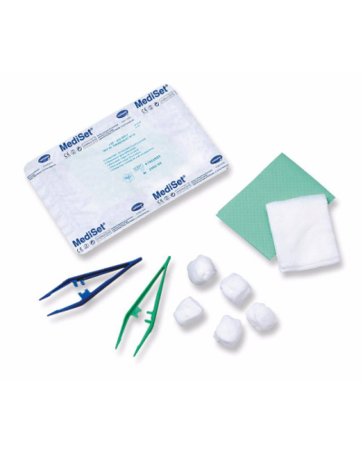 Set de pansement avec champ et 1 pince anatomique