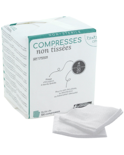 Compresse en non-tissé non stérile
