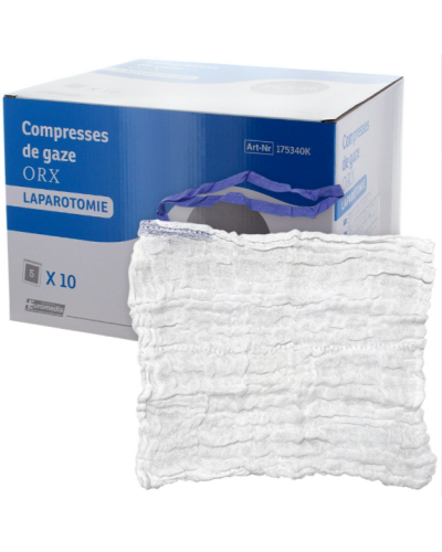 Compresse de gaze pour laparotomie