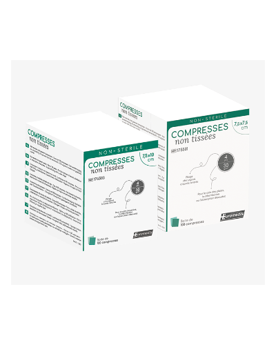 Compresse en non-tissé stérile-40g/m²