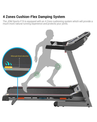 Tapis d'effort semi-commercial avec port USB, Carte SD, lecteur MP3 et deux Haut-parleurs