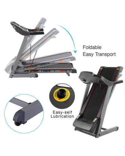 Tapis d'effort semi-commercial avec port USB, Carte SD, lecteur MP3 et deux Haut-parleurs