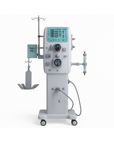Générateur d'hémodialyse avec pompe à double tuyaux