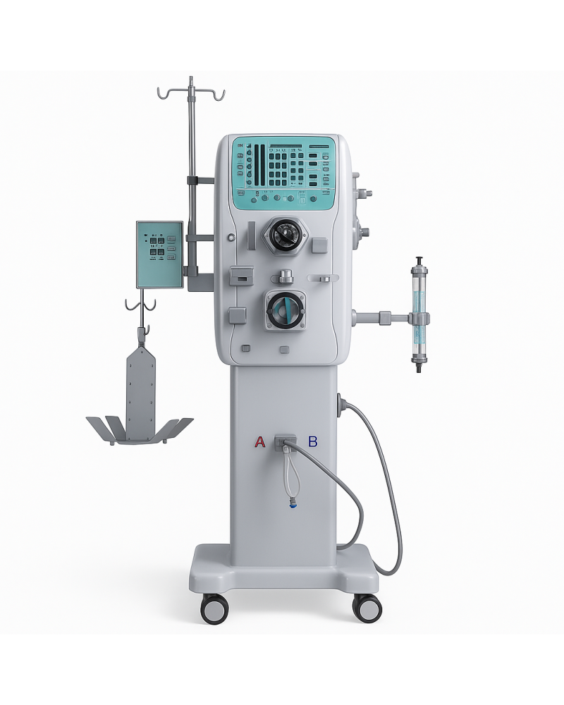Générateur d'hémodialyse avec pompe à double tuyaux