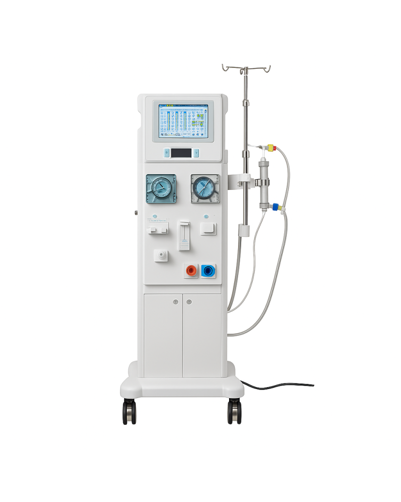 Générateur d'hémodialyse avec écran à  cristaux liquides et pompe à  double tuyaux JHM-2028A