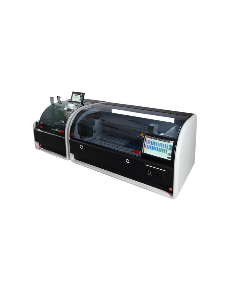 poste de travail automatisé pour la coloration et la pose de lamelles de lames de microscope, HistoCore CHROMAX WS