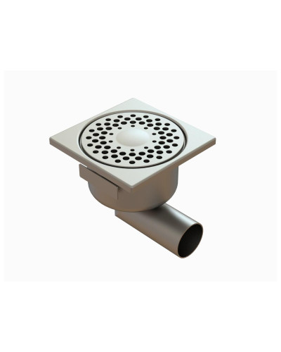 Siphon en acier inox 200 x 200 mm, Modèle LIMATEC 2063S