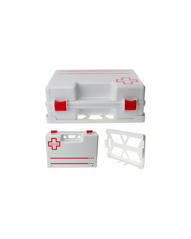 Trousse ABS PRO 30 type médecine du travail avec support mural vide