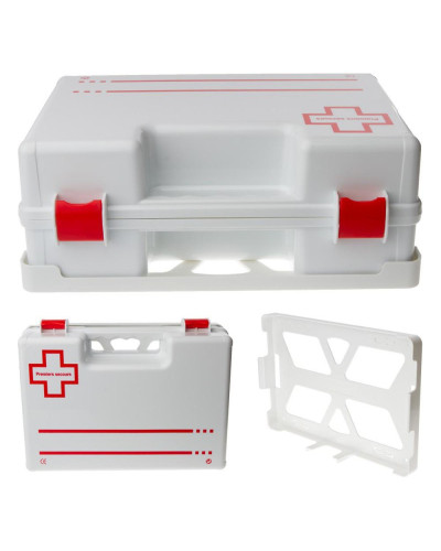 Trousse ABS PRO 20 type médecine du travail avec support mural