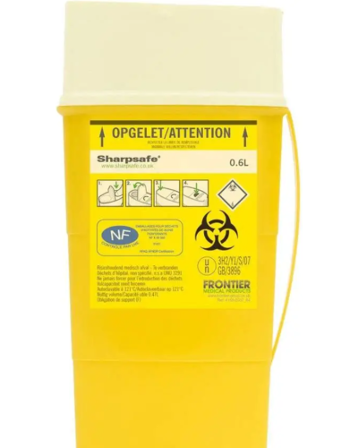 Collecteur Sharpsafe® 0,6L, ouverture totale