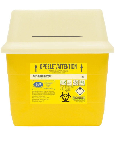 Collecteur Sharpsafe® 0,3L, déconnexion d'aiguilles et de stylo-injecteur