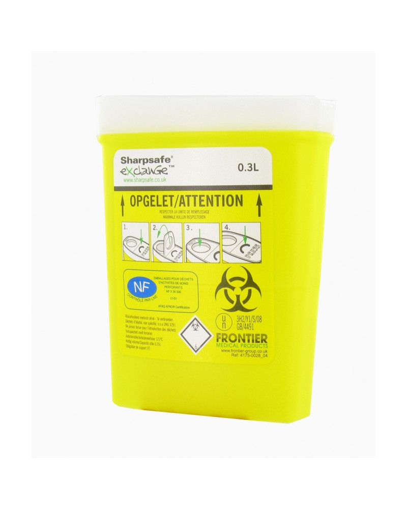 Collecteur Sharpsafe® 0,3L, ouverture totale