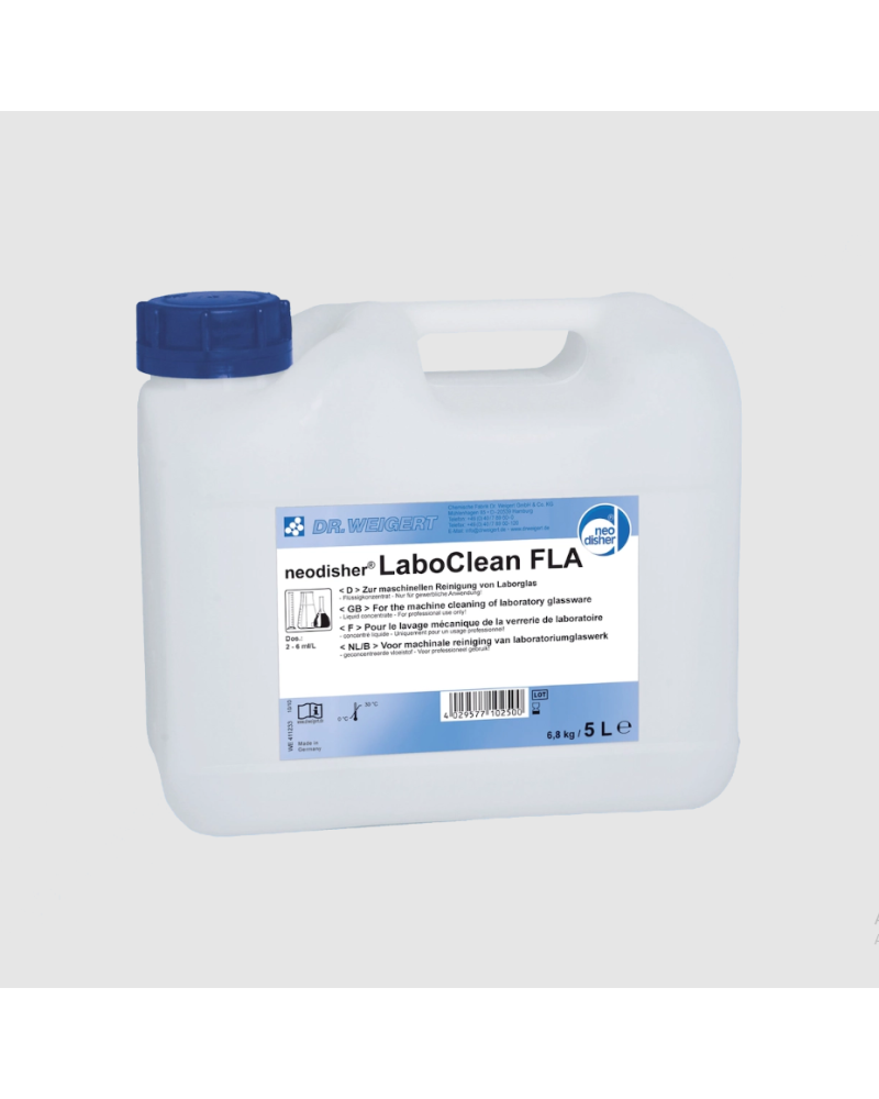 Détergent alcalin liquide concentré Neodisher FLA 5L pour autolaveur